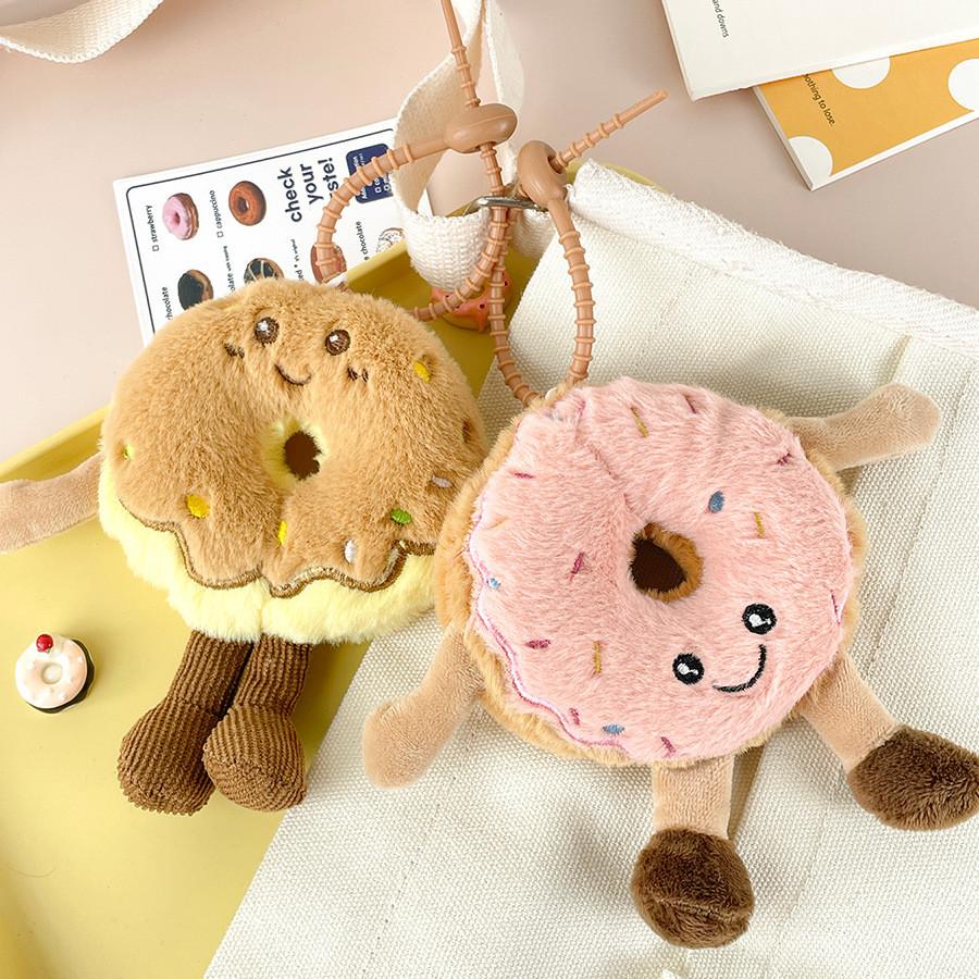 Stuffed Simulationdonut Plush Toy Dessert Doll Couple Keychain Birthday Gifts