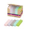 Стикеры 3M Post-it, Суперлипкие, Тонкие, Маленькие, Из переработанной бумаги, Пастельные цвета, 50 x 15 мм, 90 листов x 25 блоков, 7001SS-AP2, Продукт, сертифицированный Eco Mark,