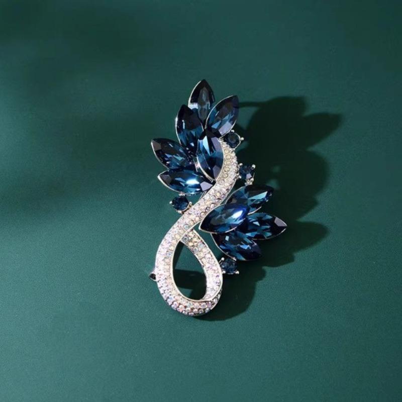 Европейская и американская роскошная брошь с флеш-бриллиантами, персонализированная, женская новая корсажная брошь высокого класса, булавка класса люкс, аксессуары для костюма