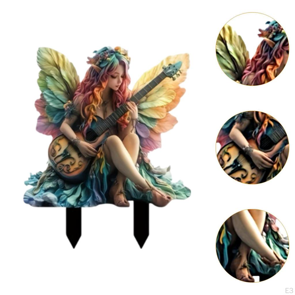 Декор для сказочного сада, украшение в виде эльфа, уличные аксессуары акрил 2D