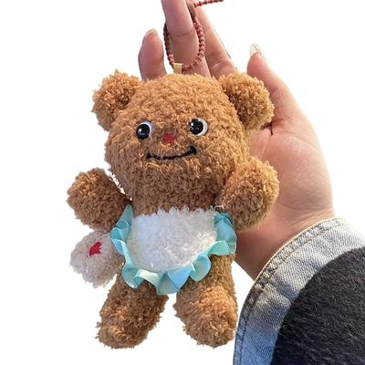 Подвеска-игрушка Медведь из масла 12 см Плюшевая игрушка Медведь из масла Брелок Плюшевая кукла для рюкзака Мягкие животные Брелок для ключей автомобиля