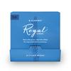 WoodWinds Royal Reeds for Bb 25 Reeds D'Addario D'Addario Clarinet, RCB0130-B25 [Hardness 3.0], (Individually Wrapped)