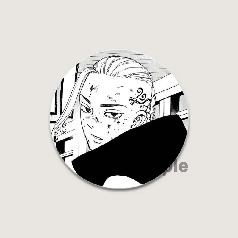 32/44/58 мм Модные аксессуары Аниме Tokyo Revengers Броши Рюкзак Одежда Аксессуары Декор Значок на лацкан для коллекции фаната Подарок