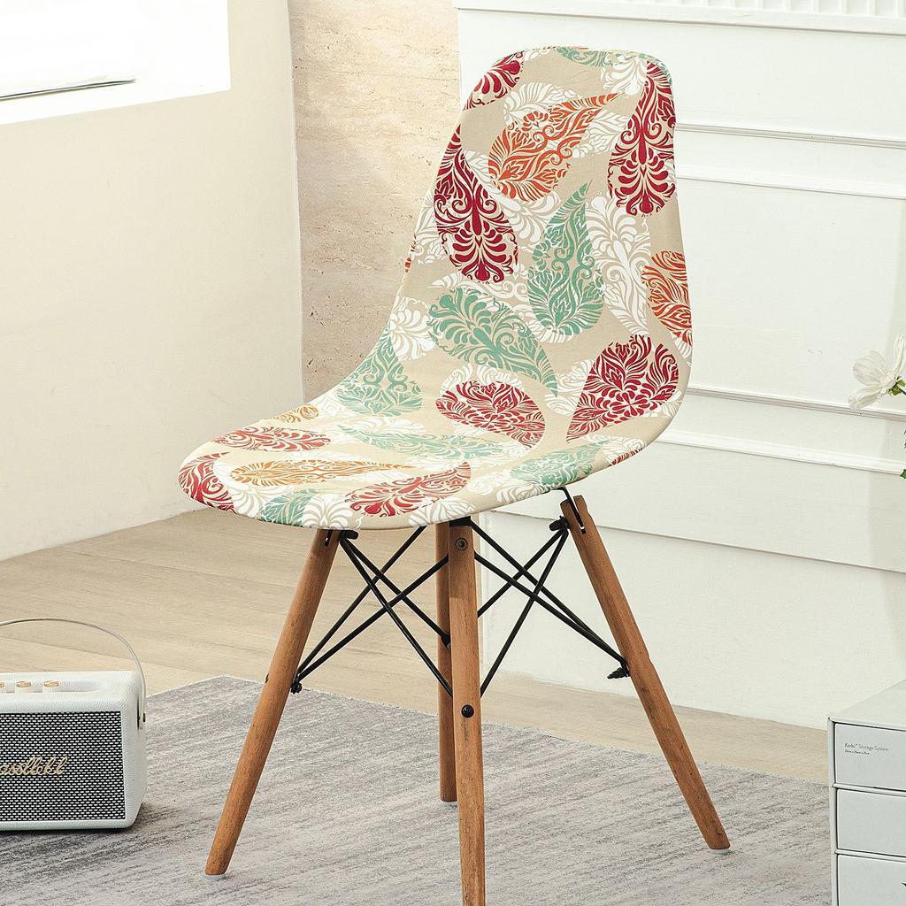 Новый цвет Эластичный чехол для стула Eames Shell Скандинавский простой чехол для стула Ресторан Конференц-зал Чехол для стула особой формы Чехол