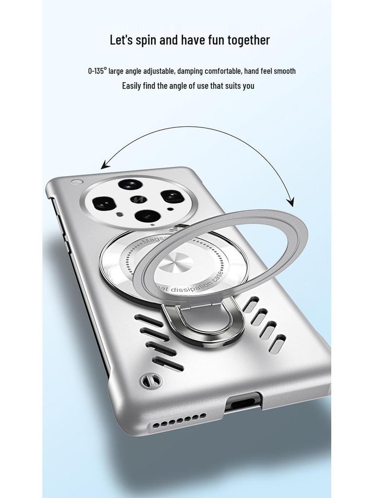 Чехол для телефона OPPO FindX9/Reno14: A5Pro Магнитное охлаждение с невидимой подставкой и защитой GT7p