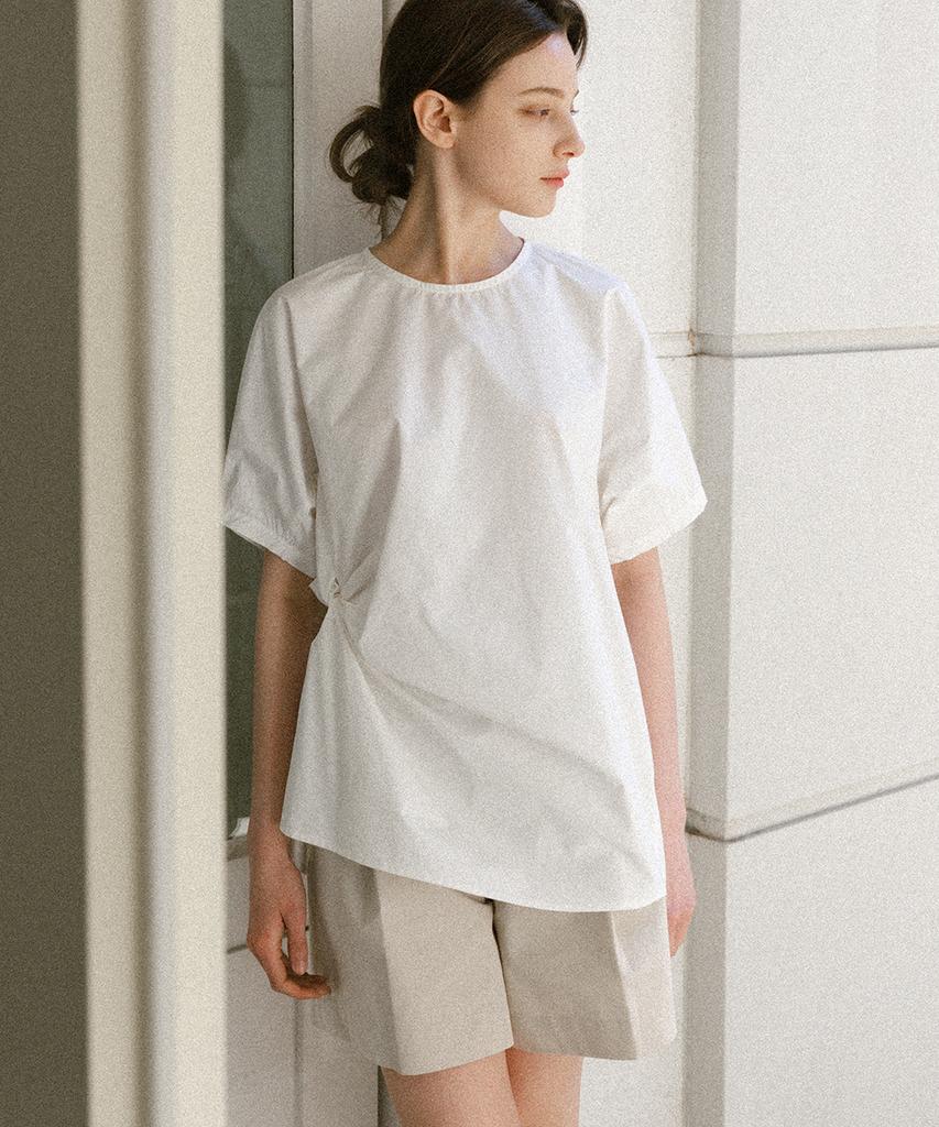 KNOWING Twist Blouse (White)