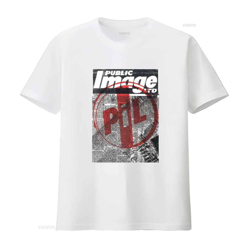 Pil Public Image Ltd Vintage Newspaper Print T Shirt Rockofftrade Merchandise Vintage Slightly Stylish Graphic