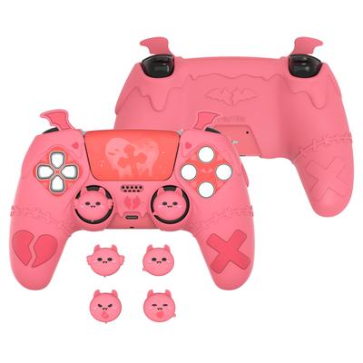 PlayVital Gothic Imp Cute защитный чехол для PS5 4 колпачка для большого пальца и 6 наклеек чехол для PS5 совместим с официальной зарядной станцией PS5