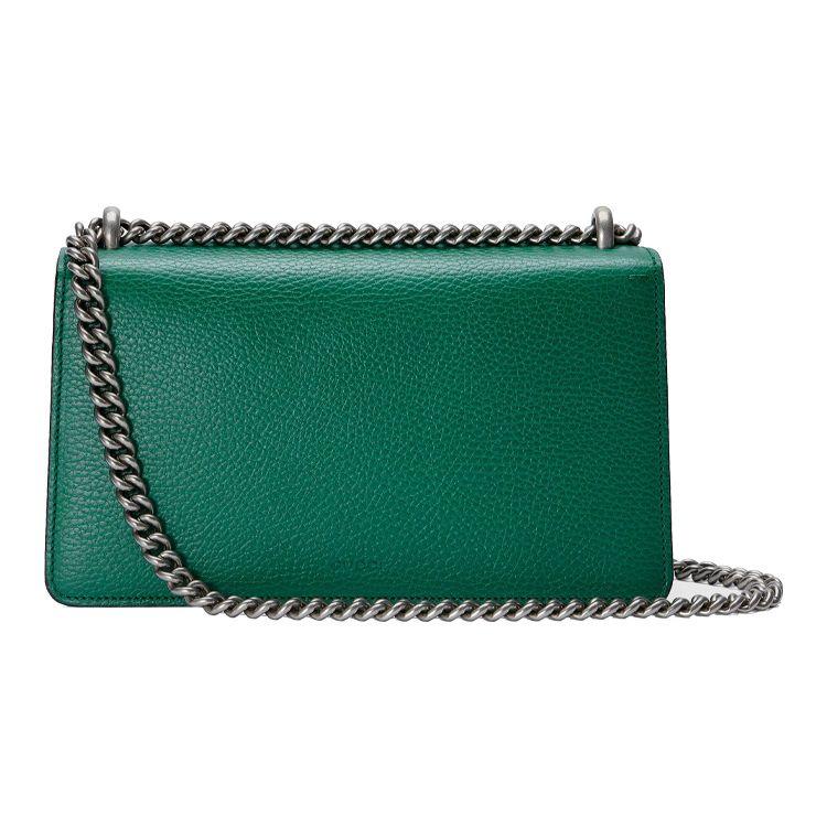 Gucci Dionysus Tiger Head Buckle Chain Leather Shoulder Bag Women Shoulder Bag Green 499623-0JNAN-3175