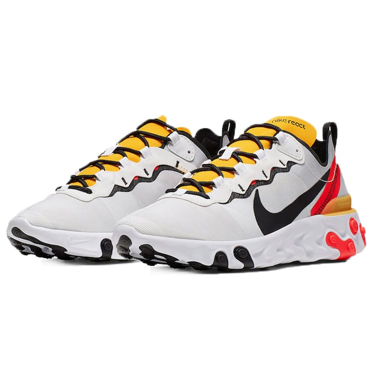 Nike React Element 55 Белый Черный Малиновый Золотой BQ6166-102