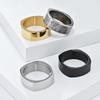 Простое унисекс четырехстороннее кольцо из нержавеющей стали для мужчин, персонализированная хипстерская одежда, украшения для рук, ретро кольцо на палец для пары