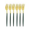 6Pcs Fruit Fork Luxury Flat Handle Stainless Steel Rose Gold Matte Cake Forks Lovely Mini Fork Used For Cake In Party Fork Restaurant