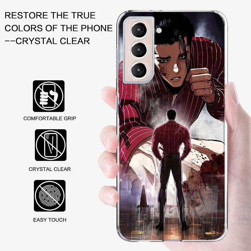Чехол для телефона Jonggun Lookism для Samsung Galaxy S25 Edge S24 S23 FE S21 S20 S10 Plus S22 S26 Ultra Прозрачные чехлы ТПУ Capa She