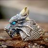 Retro Demon Dragon Siren Ring Domineering Hip Hop Rock Gothic Rings Accessories Trendy Men Womnen Jewelry Adjustable Size