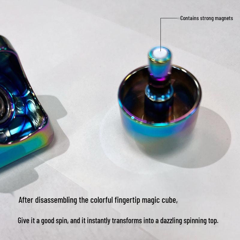 Семицветный металлический волчок: Потрясающий EDC Фиджет-спиннер Слепой бокс
