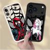 Мягкий чехол для телефона Marvel Человек-паук для iPhone 13 12 11 Pro Max XR XS Max 15 16 14 Plus 17 Air 16e
