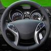 Оплетка на руль автомобиля 100% Совместимость с Hyundai Elantra 2011-2018 Avante i30 2012-2018 Автомобильные аксессуары Обмотка руля