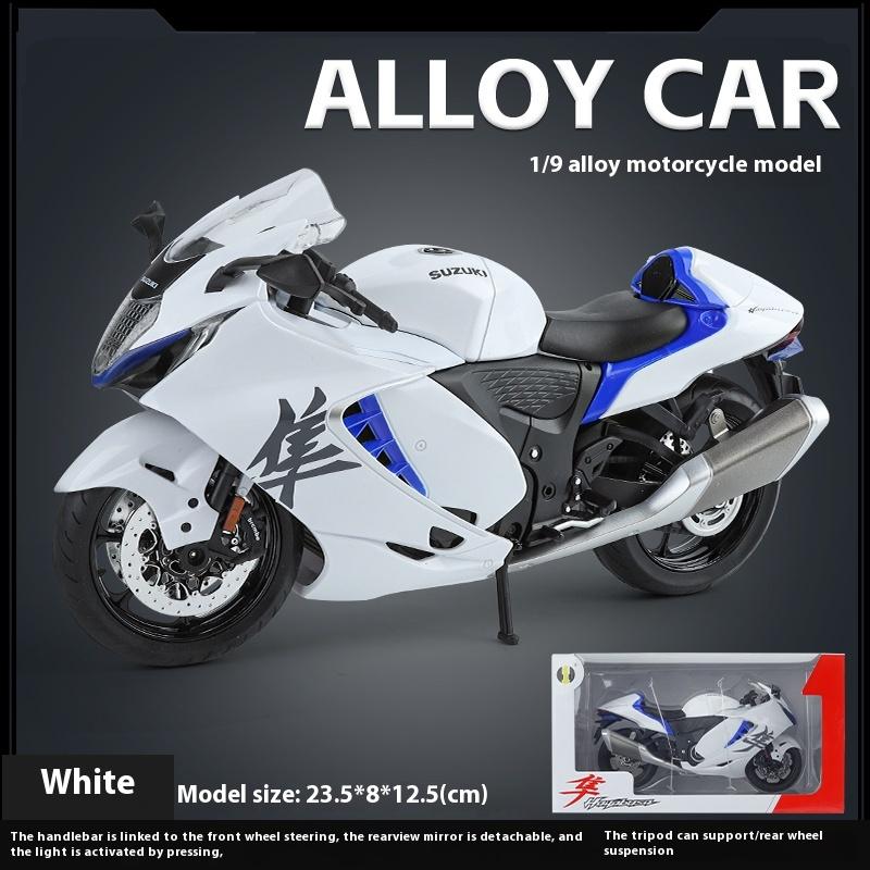 1:9 Suzuki Hayabusa GSX-1300R Литой Модель Мотоцикла из Сплава Симуляция Коллекция Украшение Модное Украшение Подарок Для Детей