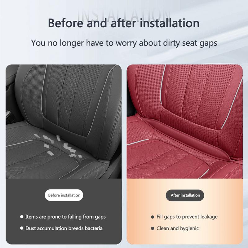 wsdz2 Car Leather Seat Gap Filler Auto Gap Dustproof Protector For Porsche 911 Cayenne Cayman Panamera Macan Taycan Boxster Carrera-GT