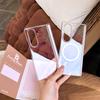 Прозрачный Magsafe для Samsung Galaxy Z Fold 7 6 5 4 Fold7 Fold6 Чехол для телефона Беспроводная зарядка Защитная жесткая задняя крышка для шарнира
