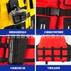 Adult Life Vest Outdoor Fishing Boating Hiking Kayaking High Buoyancy Safety Floatation Yellow Red Blue S L XL