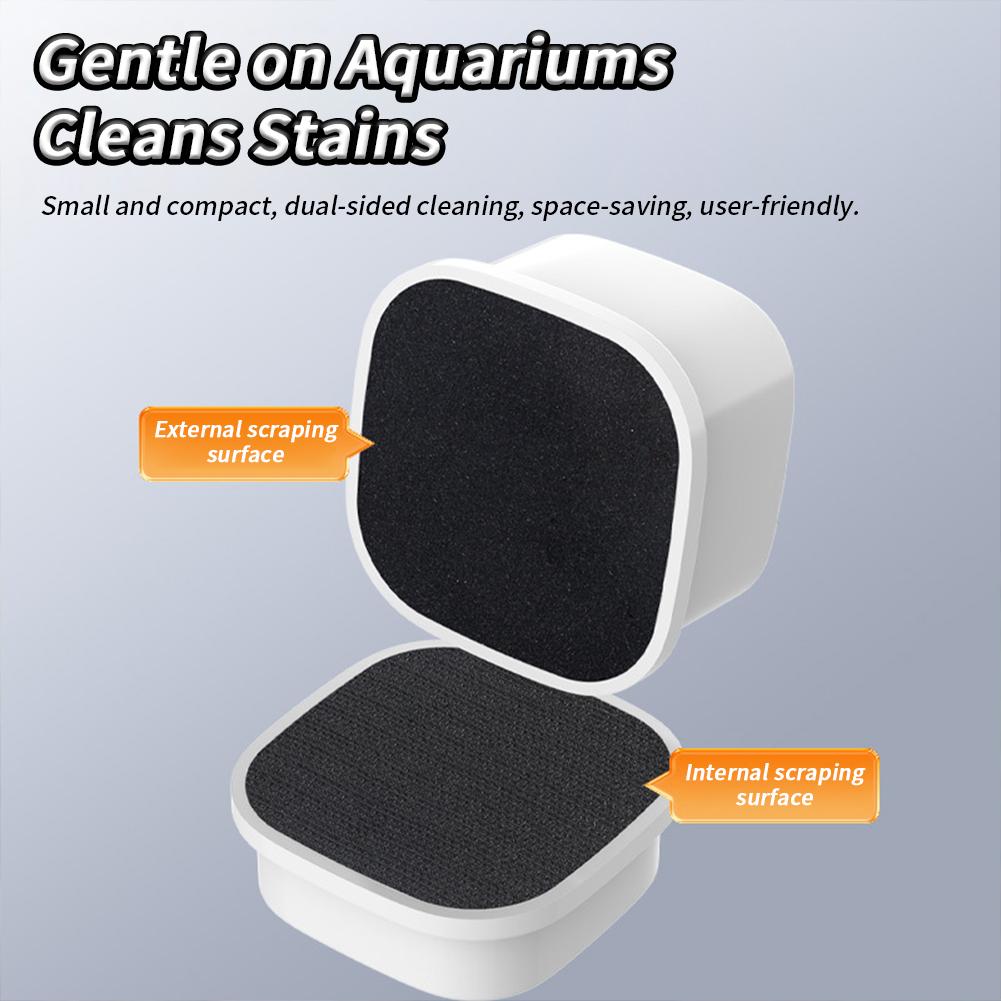 Aquarium Magnetic Cleaner Brush, Aquarium Magnetic Brush For Small Glass Fish Tanks, Double-sided Cleaning Tool, Aquarium Equipment Accessories