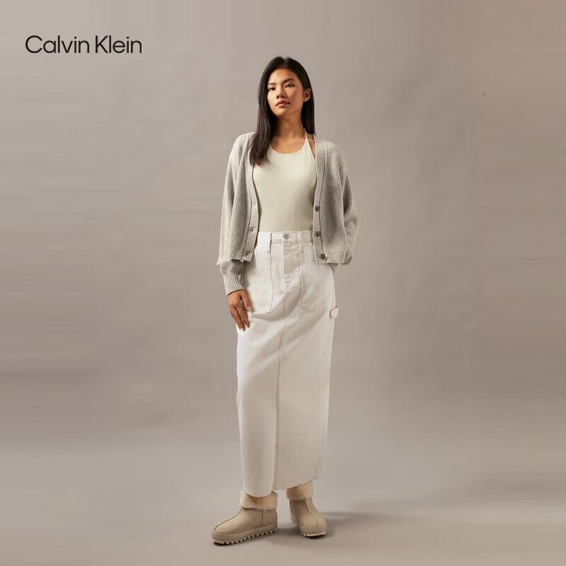 Calvin Klein Женская джинсовая длинная юбка из чистого хлопка J223886