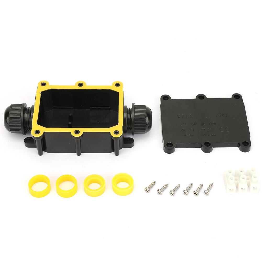 Водонепроницаемая распределительная коробка IP68, электрический корпус, соединительный клеммный блок для кабеля (Двусторонний)