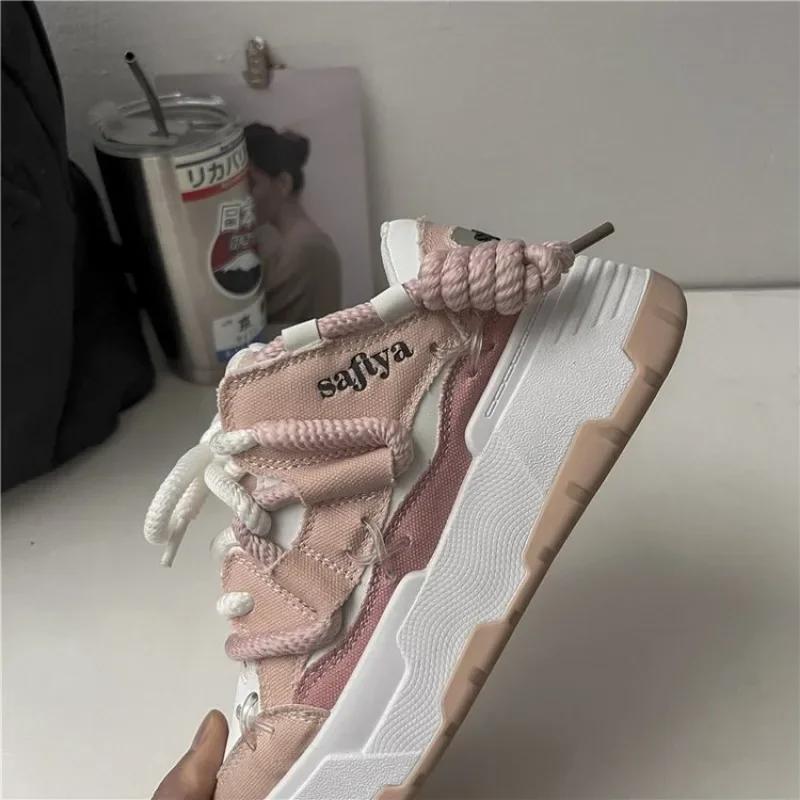 Fashion 2024 Summer Women Chunky Sneakers Design Bread Shoes Platform Comfortable Fashion Sports Shoes for Woman Zapatillas De Mujer