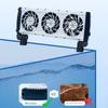 1/2/3/4/5Heads Aquarium Chiller Hangable Aquarium Air Cooling Device Fish Tank Cooling Fan  Home