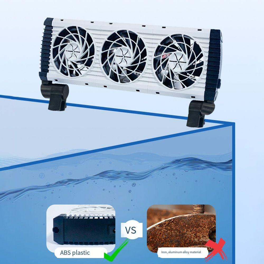 1/2/3/4/5Heads Aquarium Chiller Hangable Aquarium Air Cooling Device Fish Tank Cooling Fan Home