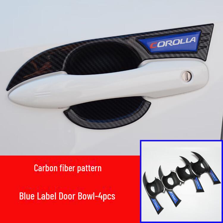Защитные наклейки на дверные ручки Corolla для моделей 2019–2023 годов — улучшите стиль своего автомобиля с помощью комплекта для модификации наружных дверных ручек.