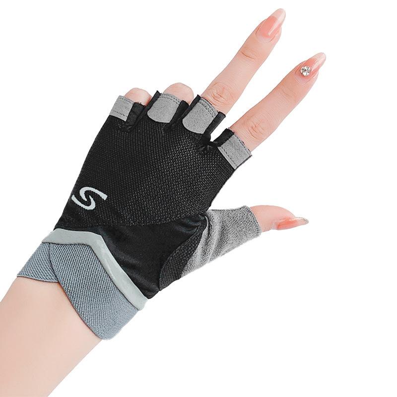 Фитнес Перчатки без пальцев Женские Спортивные Летние Тонкие