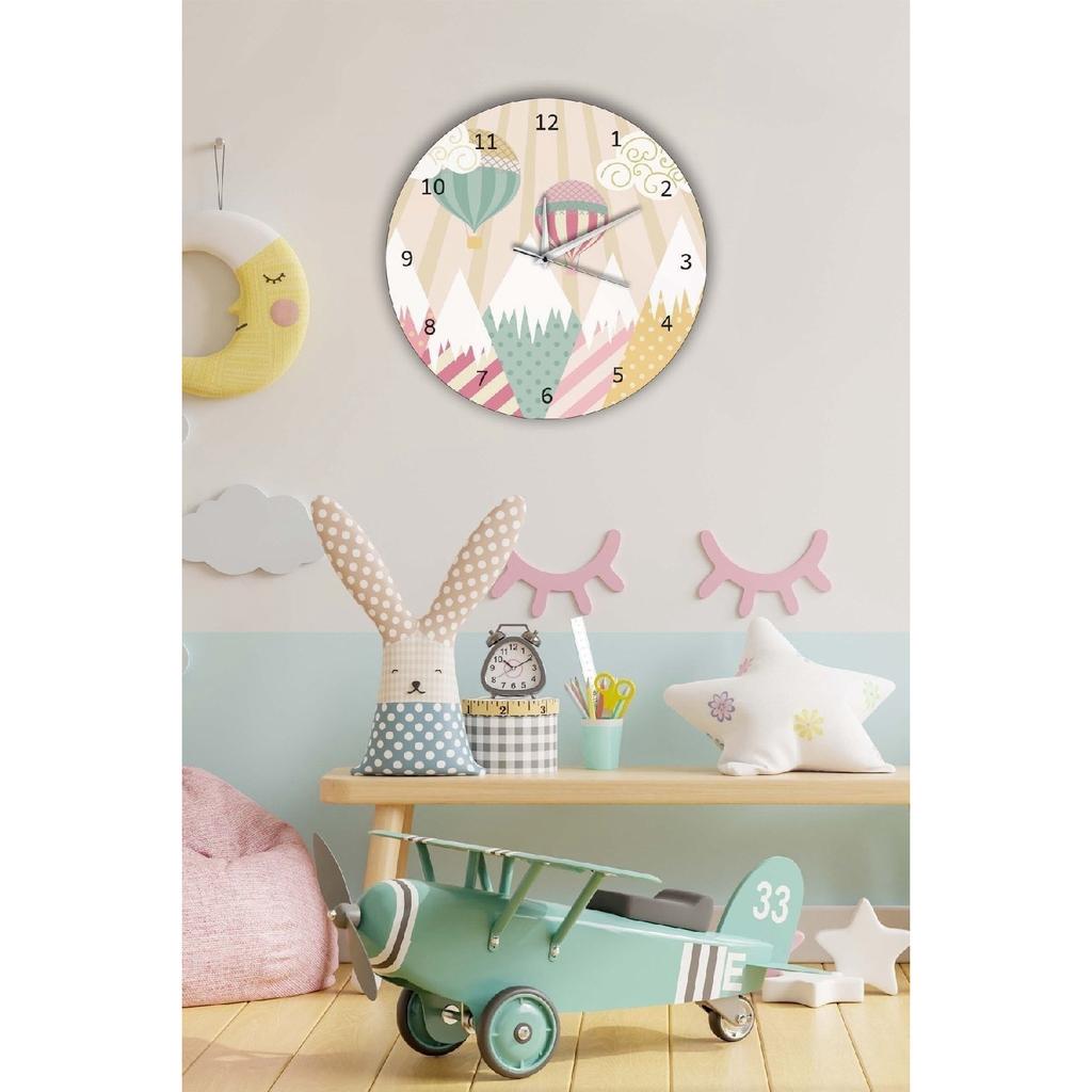 Decorative Kids Room Balloon Wall Clock 30x30cm