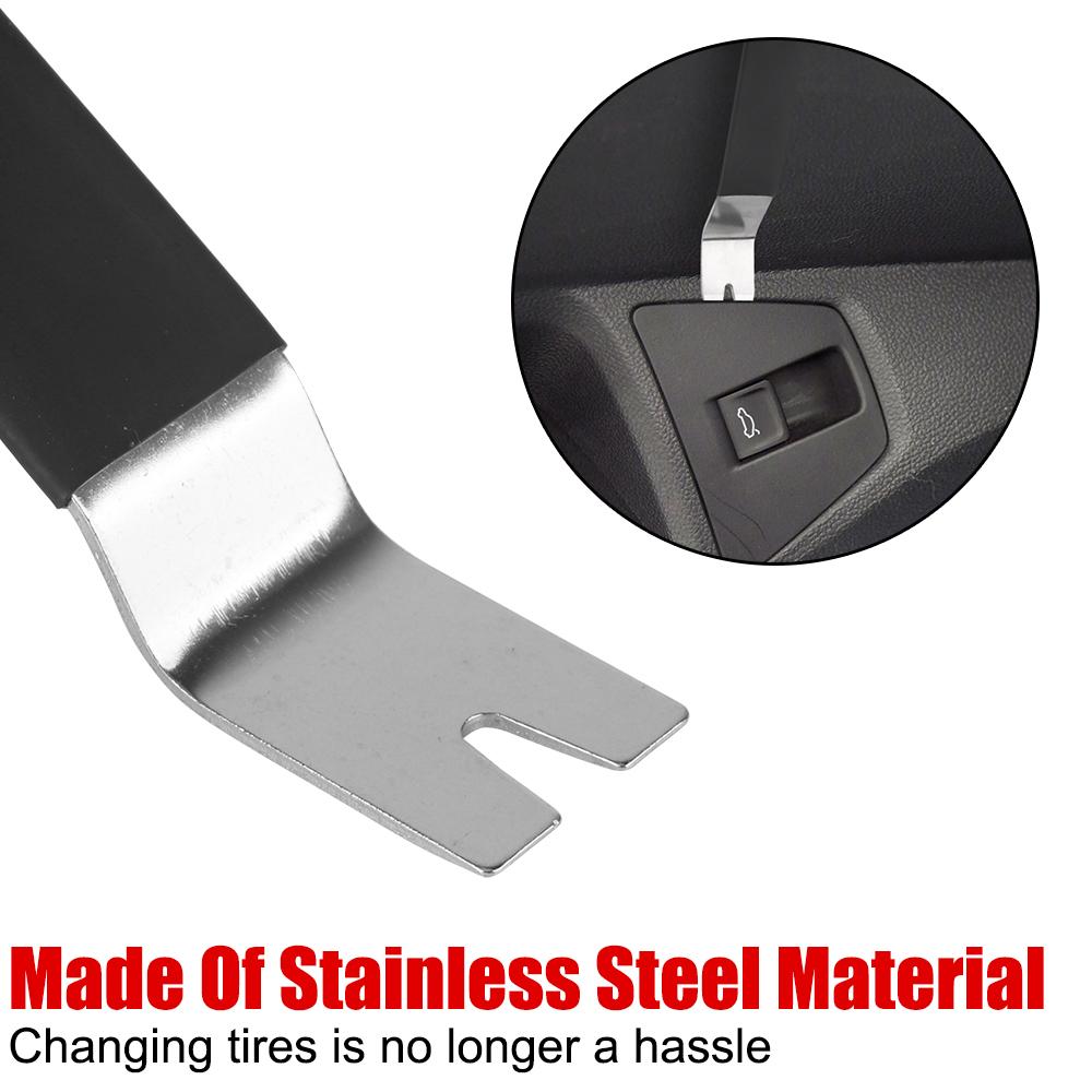 Инструмент для удаления металлического авто дверного зажима, набор инструментов для снятия обшивки, 6 шт., приборная панель автомобиля, аудио-радио панель, ремонтный крепеж, портативный