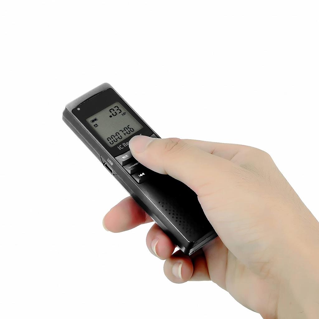 WINTECH Voice Recorder Gunmetal 4GB Battery Compatible VR-M41