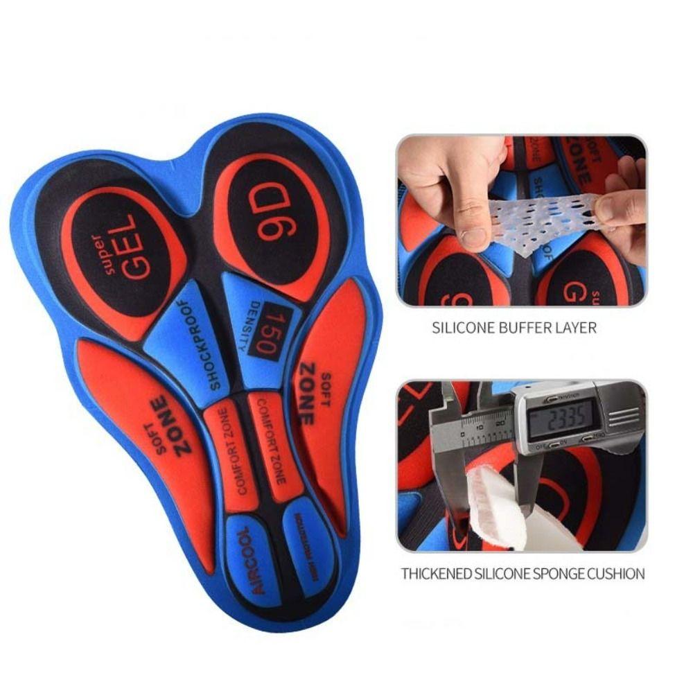 Breathable Hole Men Cycling Gel Pad Shockproof Bicycle Seat Cushion Cycling Pants Pad Male Female