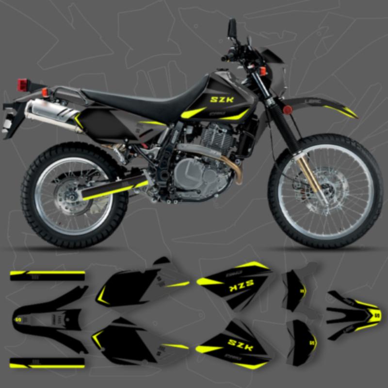 DSMTECH Custom Team Graphics Decals Stickers Kits For SUZUKI DR650 1996-2014 2015 2016 2017 2018 2019 2020 2021 Decal 003