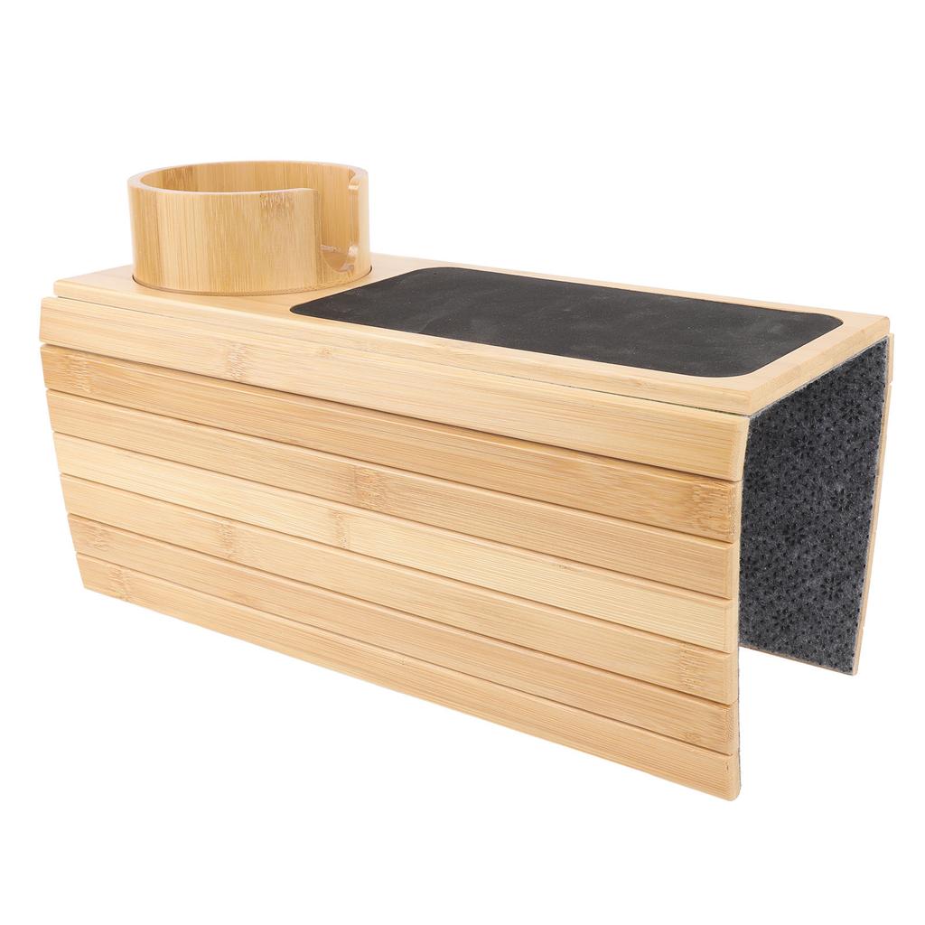 Подставка для подлокотника дивана из бамбука, съемный держатель для чашки, подлокотник для дивана, органайзер для столовой, питья и