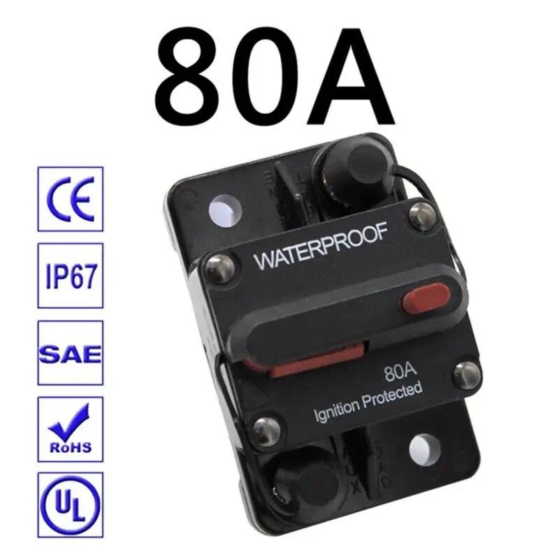 30A 40A 50A 60A 70A 80A 100A 120A 150A 200A 250A 300A AMP Автоматический выключатель Предохранитель Сброс 12-48 В постоянного тока Автомобиль Лодка Авто Водонепроницаемый