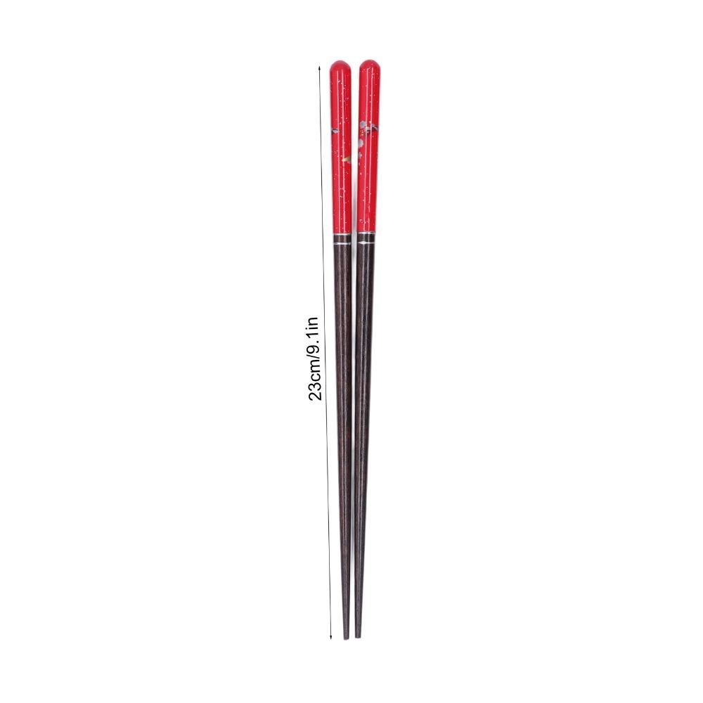 5Pair Colorful Finish Dining Chopsticks Smooth Meal Eating Sticks Food Chopsticks Restaurant