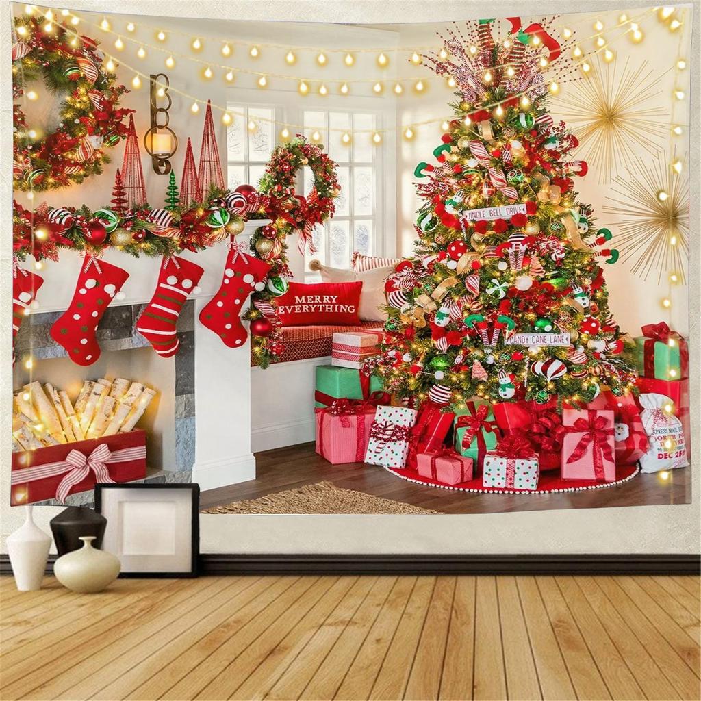 Snow Wall Hanging Tapestry Christmas Wall Hanging Tree Wall Hanging Gorgeous Christmas Tree Fireplace Gifts