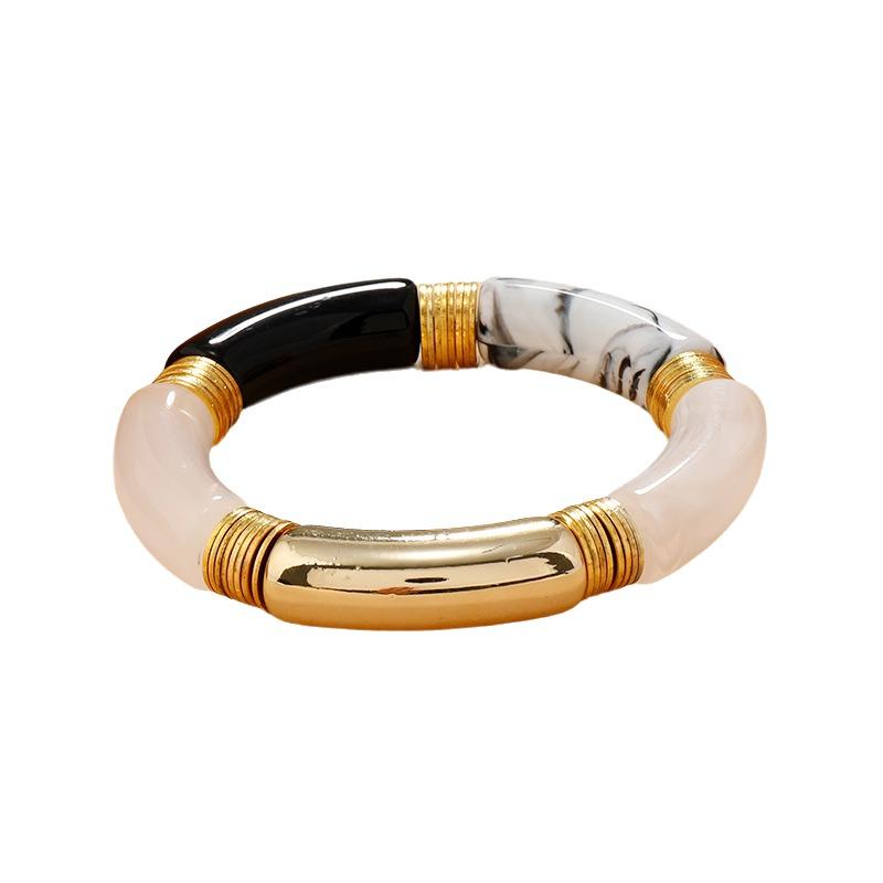 Богемные массивные браслеты Геометрические ретро кольца на руку Преувеличенные смоляные браслеты Подарок для девушек