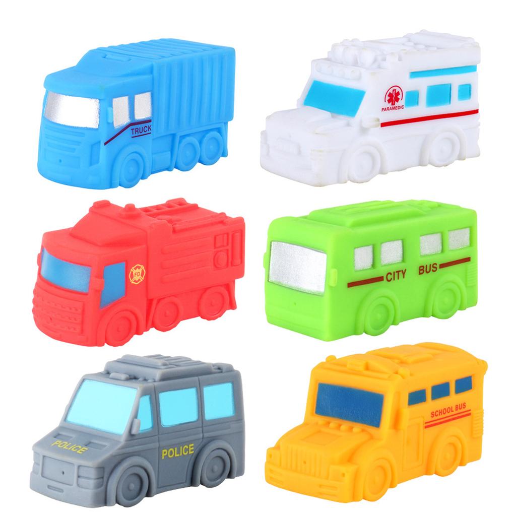 6PCS Baby Bath Toy Transportation Car Toy Bathtub Pool Beach Play Vehicle Bathing Toy for Kids Hand Eye Coordination