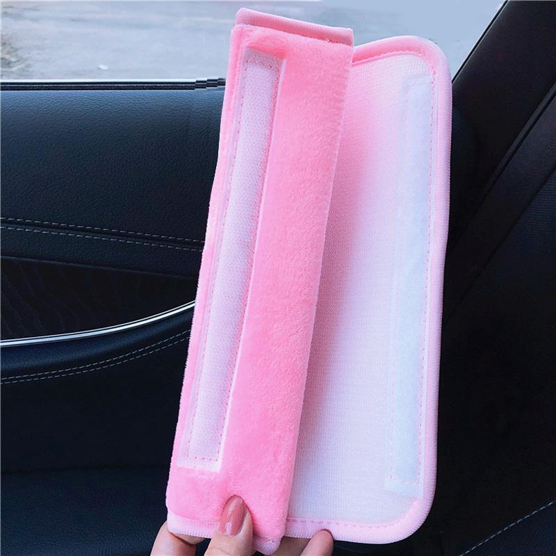 1 шт., чехлы на ремни безопасности с героями мультфильмов, автомобильные аксессуары, мягкие плюшевые автомобильные наплечники, автомобильная внутренняя защита ремня безопасности для взрослых, молодежи, детей