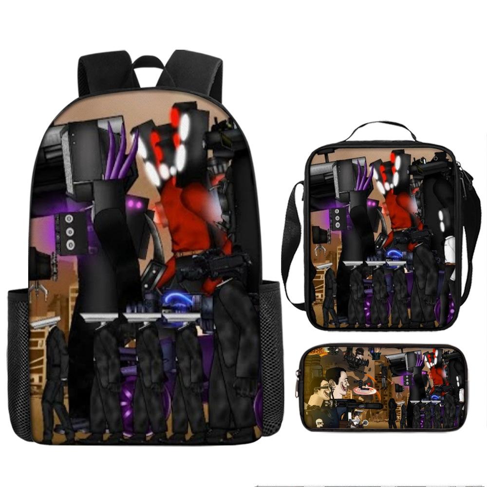 Туалетный человек пародия школьный рюкзак новый ученик рюкзак ранец пенал