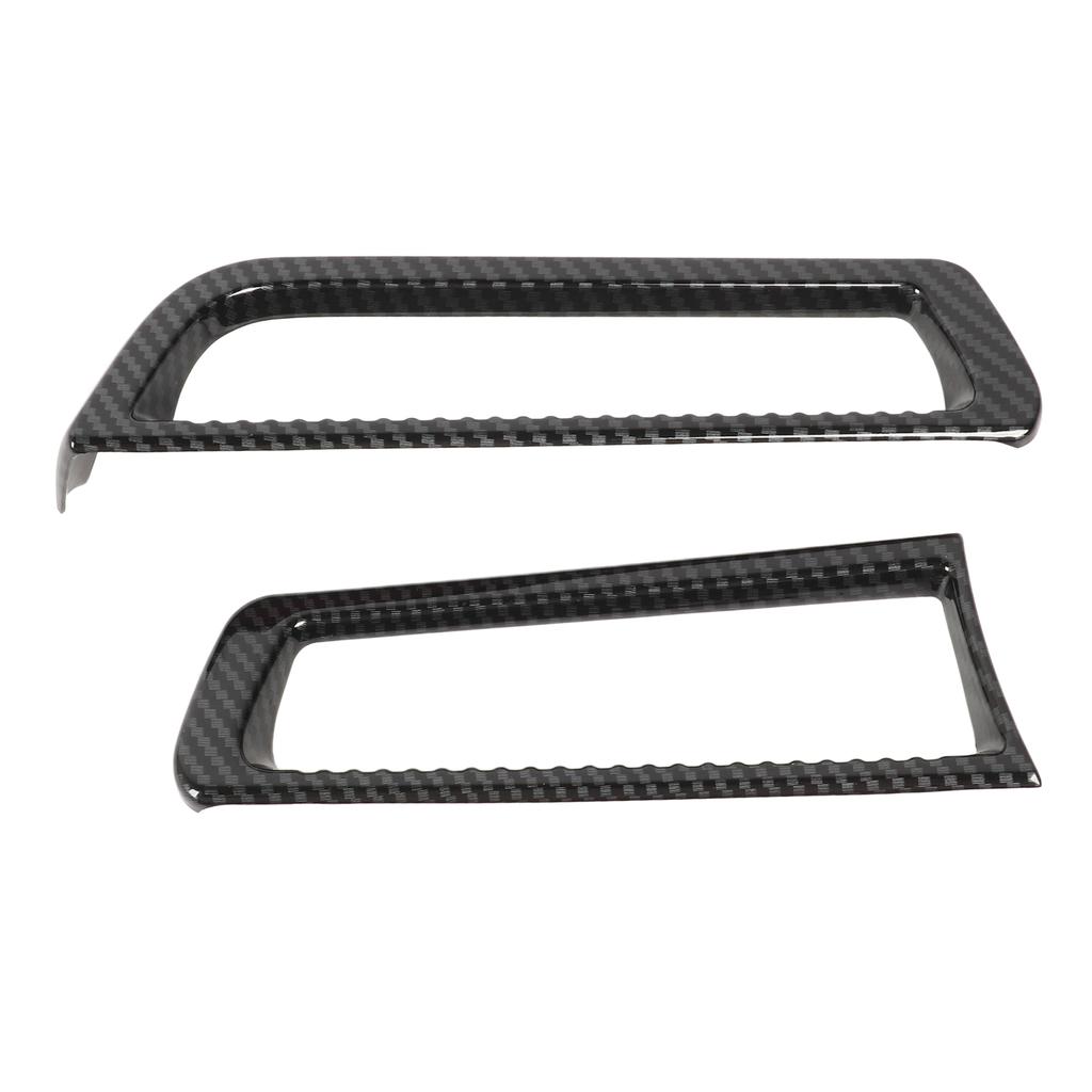 2 Pcs Air Conditioner Outlet Vent Cover Carbon Fiber Style AC Air Conditioning Trim Replacement for