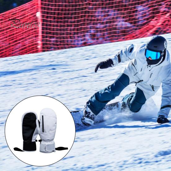 Зимние лыжные перчатки с сенсорным экраном, водонепроницаемые термоперчатки для снега, толстые теплые варежки для катания на лыжах, сноуборде, спорта на открытом воздухе