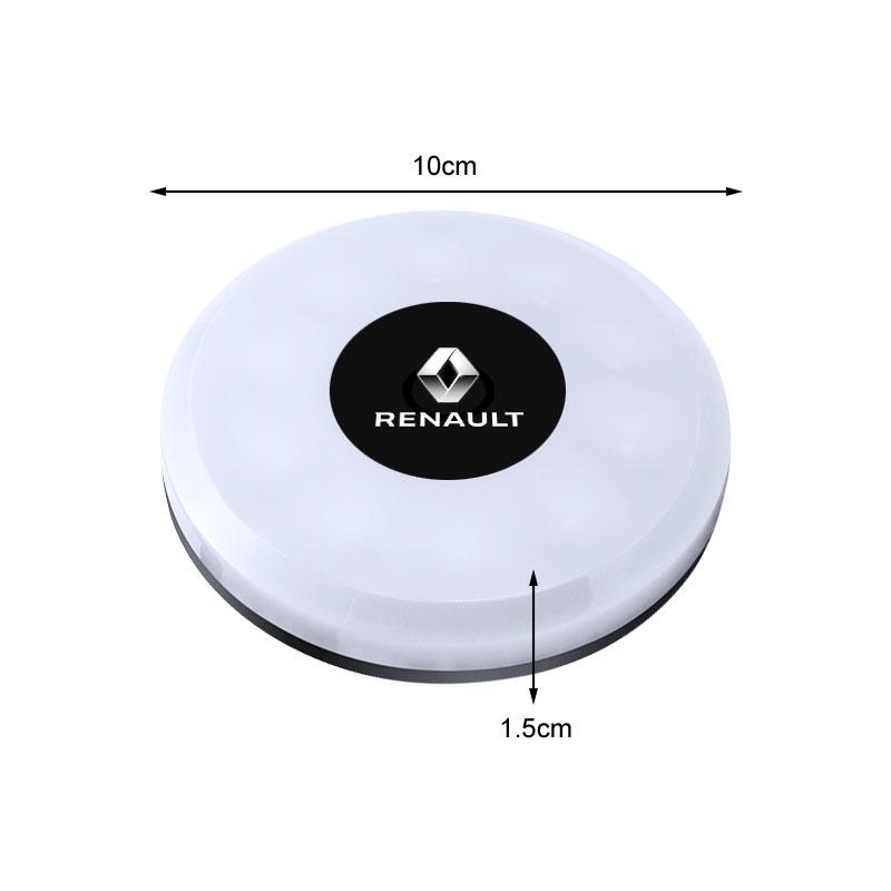 Магнитное основание Потолочный Автомобильный Светодиодный Сенсорный Светильник Освещение салона автомобиля Лампа для чтения для Renault Dacia DUSTER Megane 2 3 Clio 4 Captur Kadjar Fluence