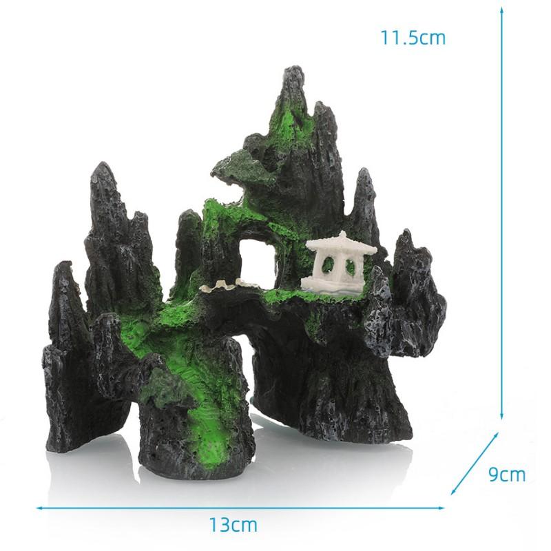 Decorative Rocks Fish Tank Decoration Simulation Rockery Decorative Rocks Landscape for Aquarium Decor Ornaments Resin Rockery